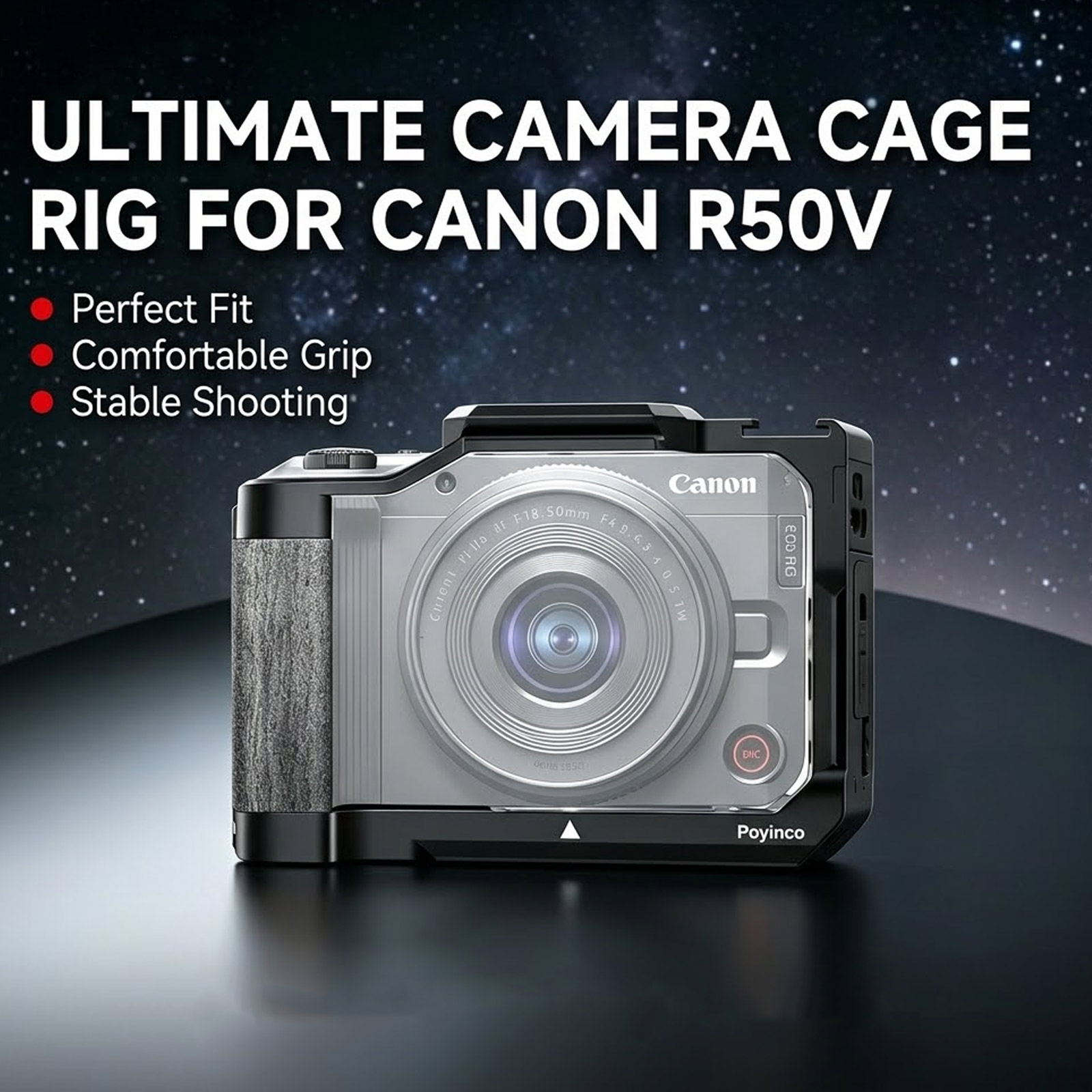 Canon Camera Eos R50 - قفص كاميرا من سبائك الألومنيوم لكاميرا